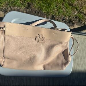 Tory Burch Women's Light Pink Leather Tote